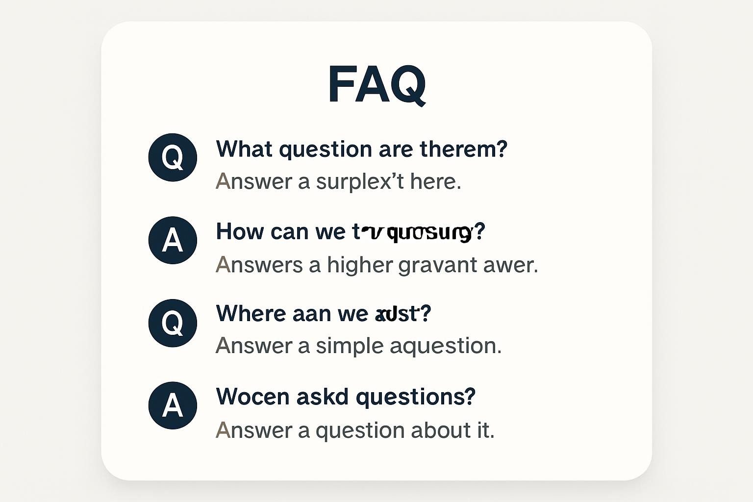 FAQ Section