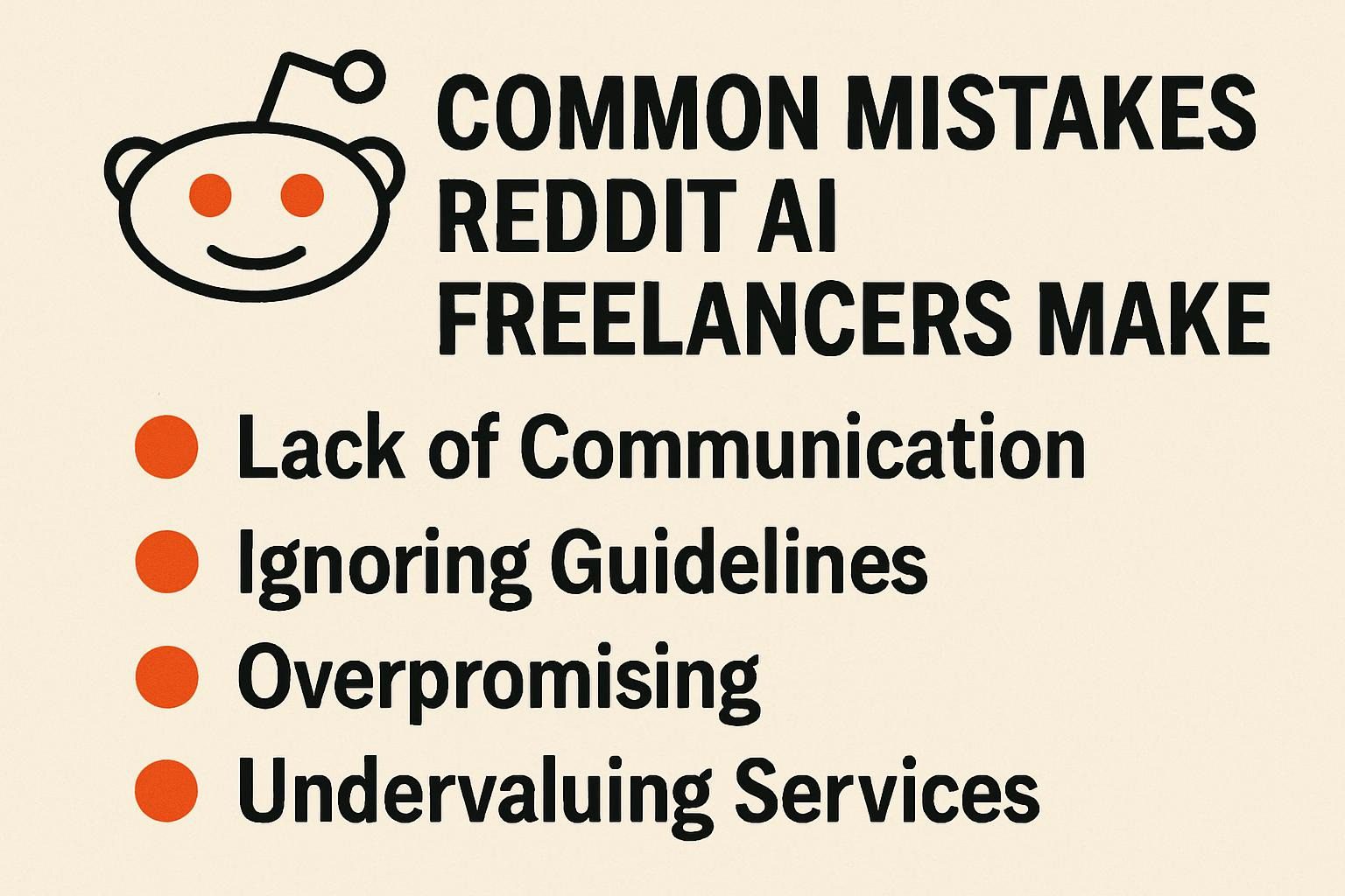 Common Mistakes Reddit AI Freelancers Make