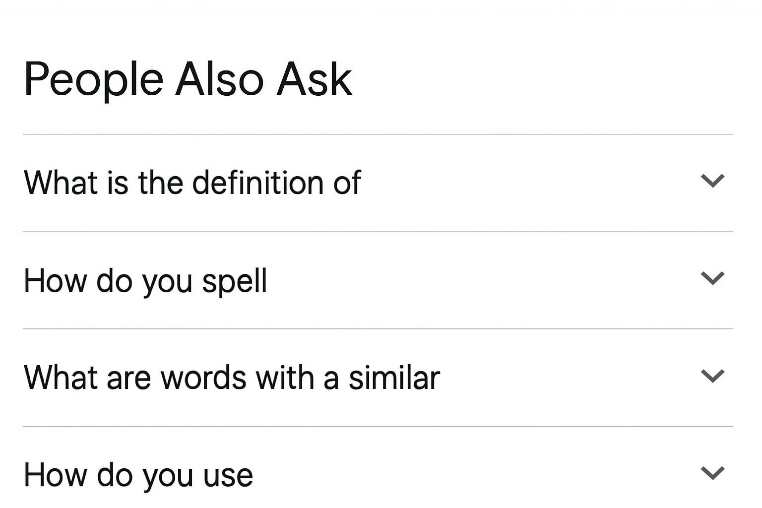 People Also Ask