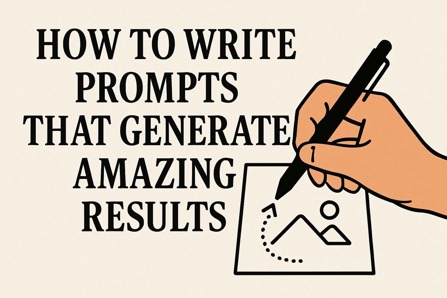 How to Write Prompts That Generate Amazing Results