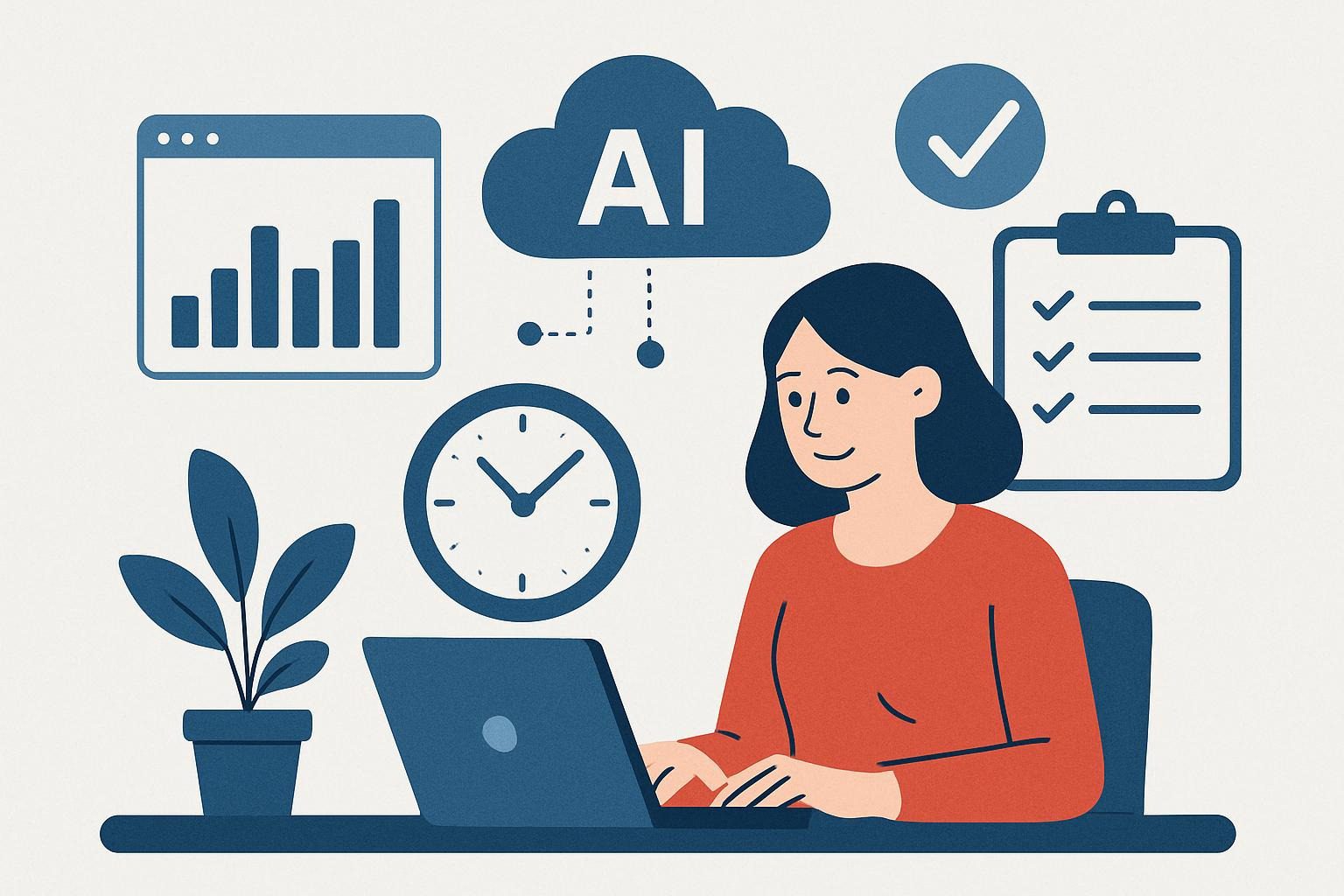 How does AI improve productivity?